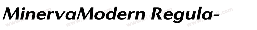 MinervaModern Regula字体转换